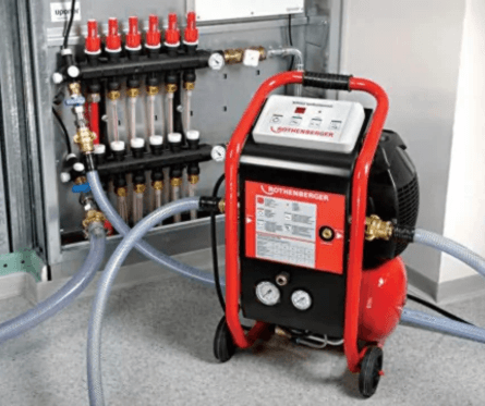 Avant et après un désembouage chauffage