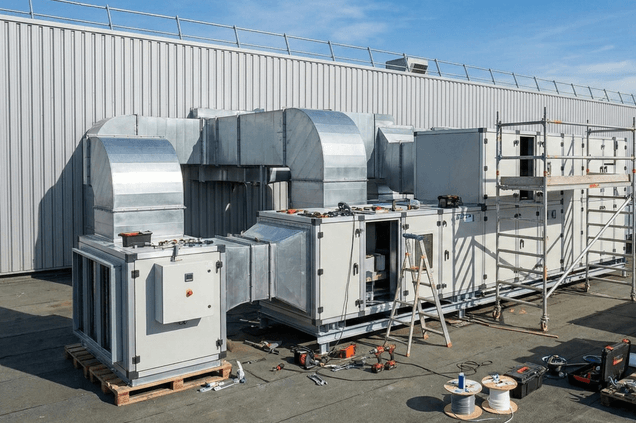 Installation de centrale de traitement de l'air